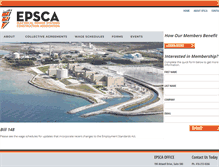 Tablet Screenshot of epsca.org